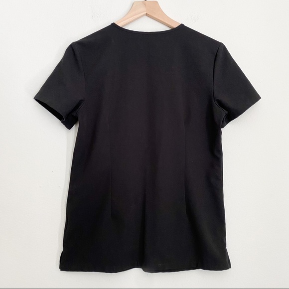 FIGS v-neck black scrub top size small - Picture 3 of 6